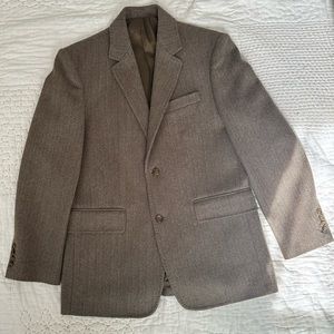 J. Crew Vintage 100% Wool Herringbone Blazer Size Medium
